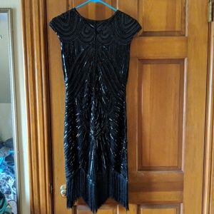 Gorgeous black beaded flapper dress
